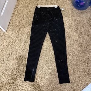 Akira Black Rhinestone Pants
